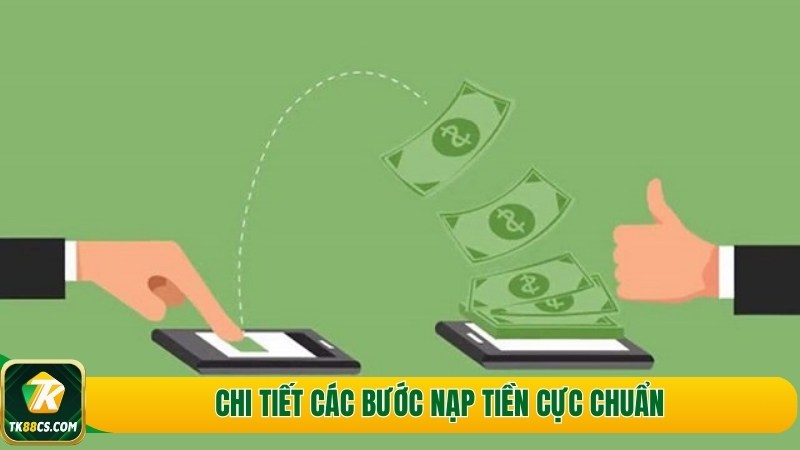 Chi tiết các bước nạp tiền cực chuẩn Chi tiết các bước nạp tiền cực chuẩn