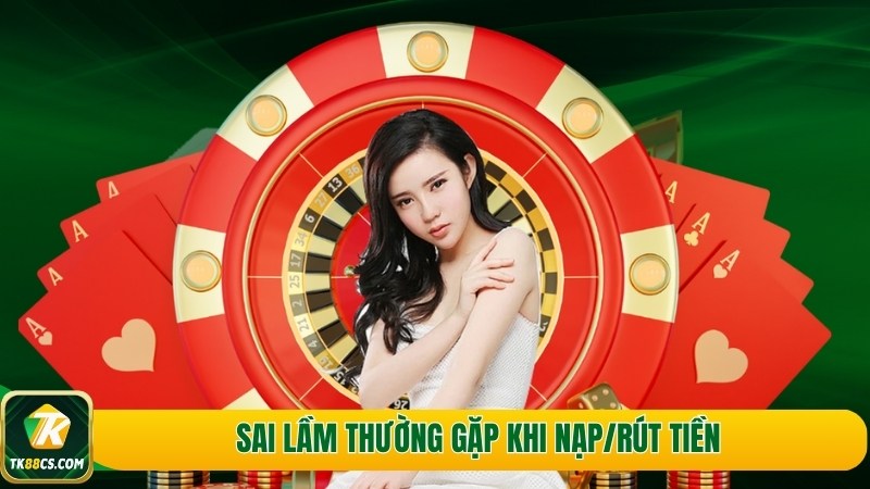 Sai lầm thường gặp khi nạp/rút tiền Sai lầm thường gặp khi nạp/rút tiền