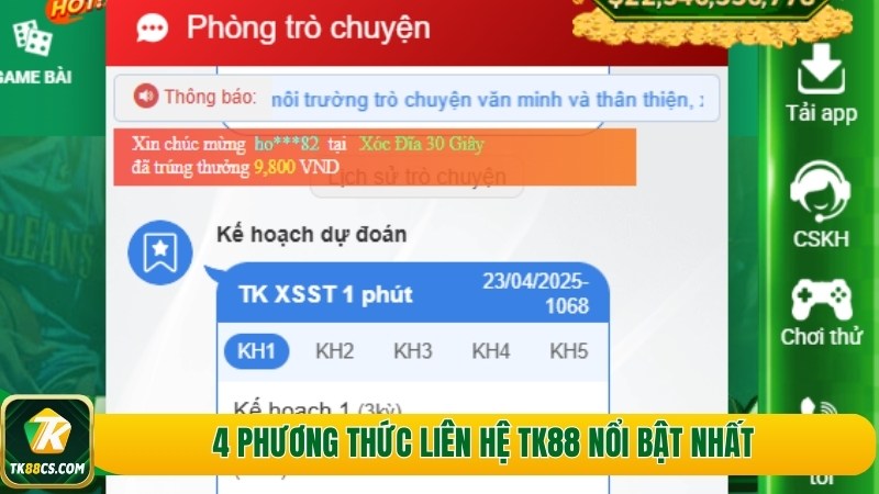 4 phương thức liên hệ TK88 nổi bật nhất 4 phương thức liên hệ TK88 nổi bật nhất
