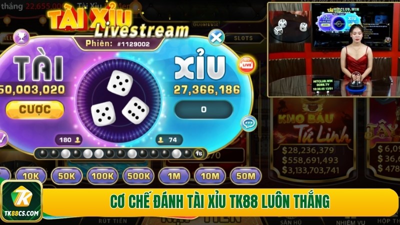 Cơ chế đánh tài xỉu Tk88 luôn thắng Cơ chế đánh tài xỉu Tk88 luôn thắng